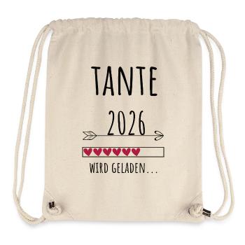 Werdende Tante 2026 Geschenk Schwangerschaft - Stanley/Stella recycelter Gym Bag - Naturweiß - Vorne