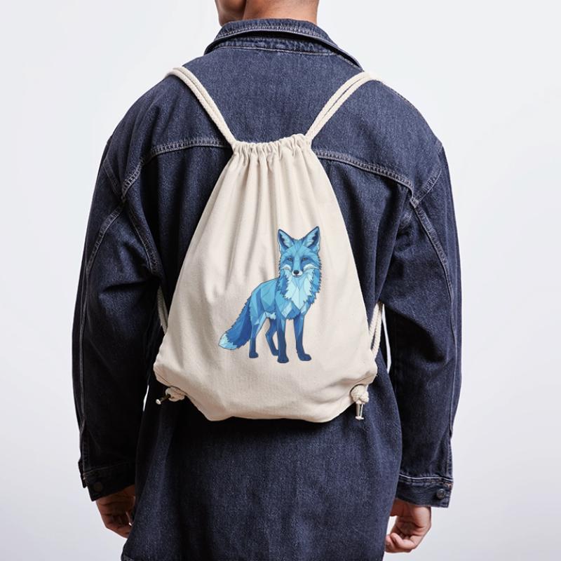 Blauer Polygonfuchs Stanley/Stella recycelter Gym Bag