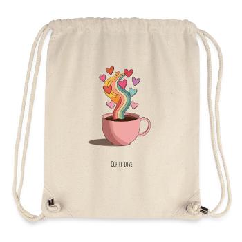 KaffeeLiebe Regenbogen Dampf - Stanley/Stella recycelter Gym Bag - Naturweiß - Vorne