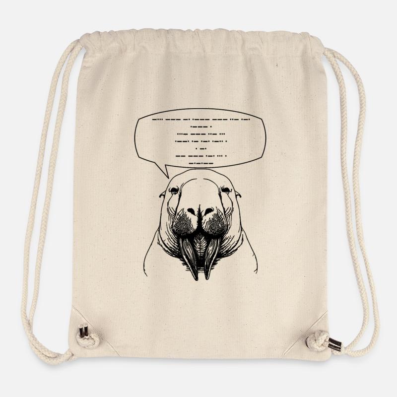 Do you speak Morse code? - Stanley/Stella Recycled Gym Bag - natural