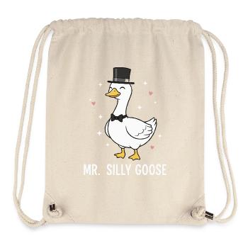 Monsieur le Marié Oie Idiot Mignon Mariage - Sac à cordon recyclé Stanley/Stella - blanc naturel - Devant