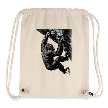 Realistic Gorilla: Bouldering & Grip Strength - Stanley/Stella Recycled Gym Bag - natural - Front