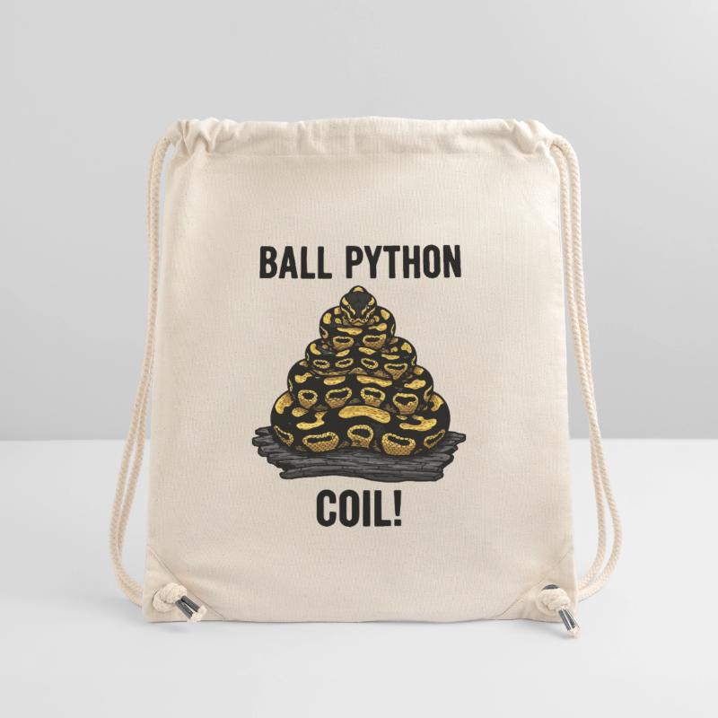 Python Royal Ball Python Coil Reptile Pyramide Sac à cordon recyclé Stanley/Stella
