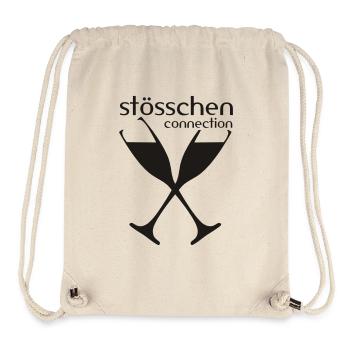 Stösschen Connection - Stanley/Stella recycelter Gym Bag - Naturweiß - Vorne