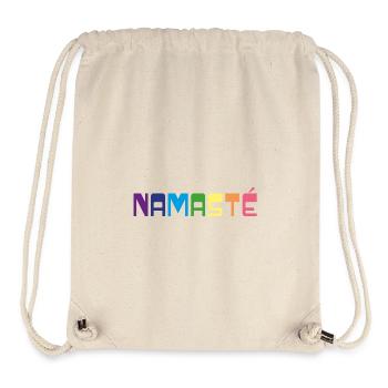 Pride Rainbow Yoga T-Shirt | Namasté - Stanley/Stella Recycled Gym Bag - natural - Front