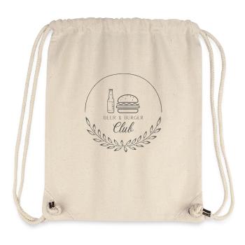 Beer & Burger Club dunkles Design - Stanley/Stella recycelter Gym Bag - Naturweiß - Vorne