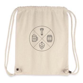 Bier Design Schlicht - Stanley/Stella recycelter Gym Bag - Naturweiß - Vorne