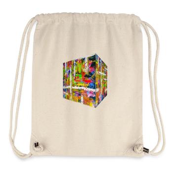 « 3DMaster » par Acryl Gallery & Design - Sac à cordon recyclé Stanley/Stella - blanc naturel - Devant
