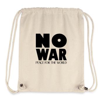 NO WAR Peace for the world - Stanley/Stella Recycled Gym Bag - natural - Front