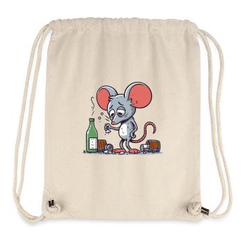 Drunk Mouse - Stanley/Stella Recycled Gym Bag - natural - Front
