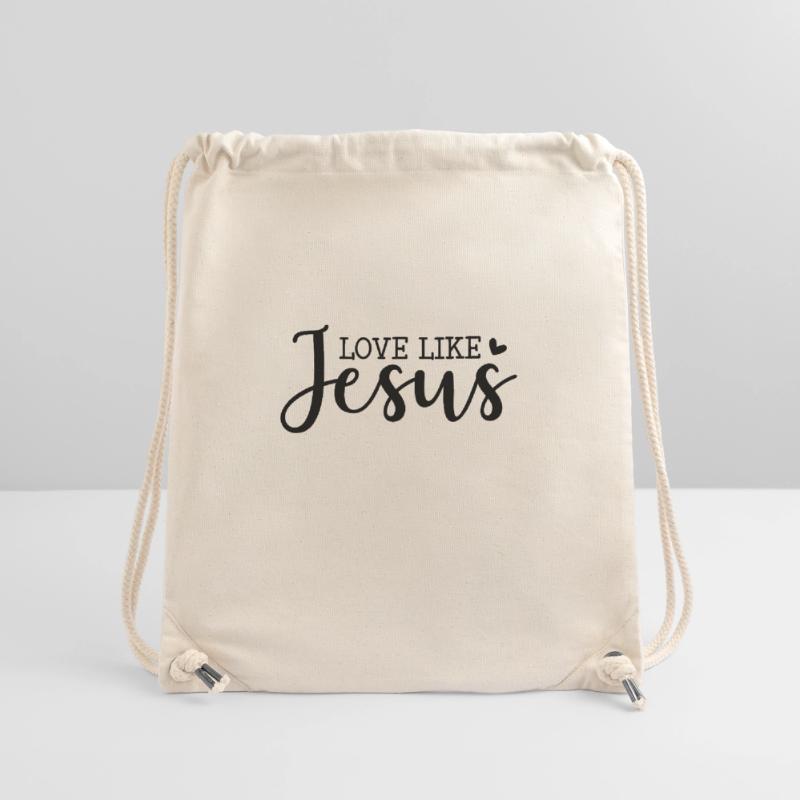 Aimer comme Jésus Sac à cordon recyclé Stanley/Stella