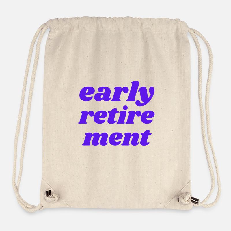 early retirement - Stanley/Stella recycelter Gym Bag - Naturweiß