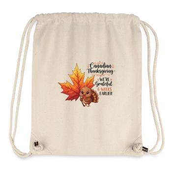 Grateful Canadian - Stanley/Stella Recycled Gym Bag - natural - Front