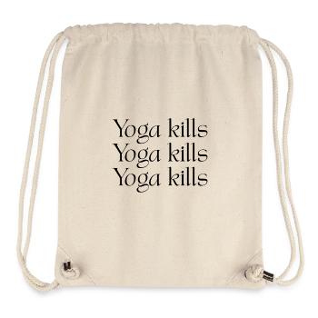 Yoga Kills_ - Stanley/Stella recycelter Gym Bag - Naturweiß - Vorne