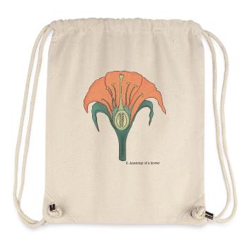 Die Anatomie der Blume - Stanley/Stella recycelter Gym Bag - Naturweiß - Vorne