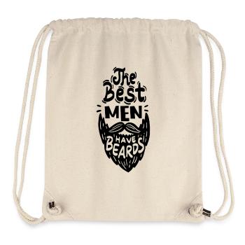 The Best Men Have Beards - Bart Vollbart Rasieren - Stanley/Stella recycelter Gym Bag - Naturweiß - Vorne