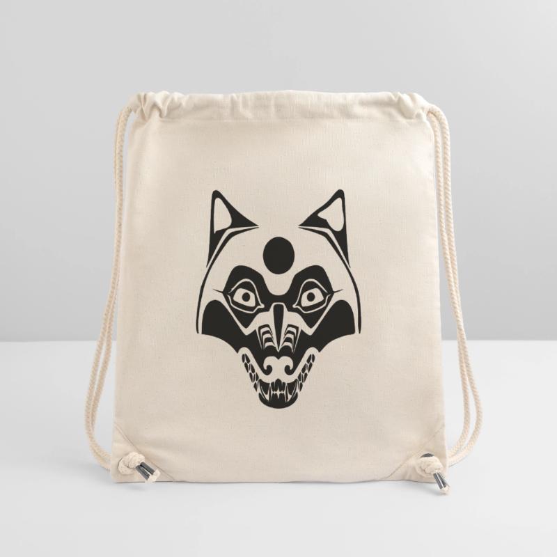 wolf - mask-moon Stanley/Stella Recycled Gym Bag