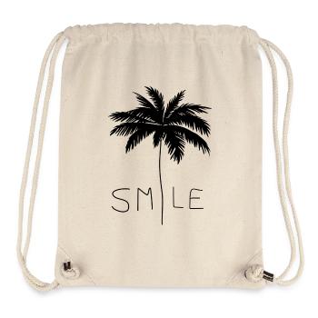 Smile Palm Black - Stanley/Stella Recycled Gym Bag - natural - Front
