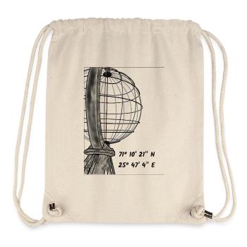 Die Weltkugel am Nordkap - Stanley/Stella recycelter Gym Bag - Naturweiß - Vorne