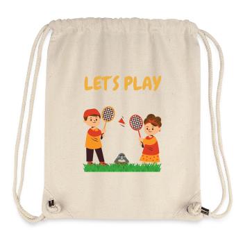 Let’s play - Sac à cordon recyclé Stanley/Stella - blanc naturel - Devant