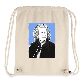 Johann Sebastian Bach in schwarz weiß and blue - Stanley/Stella Recycled Gym Bag - natural - Front