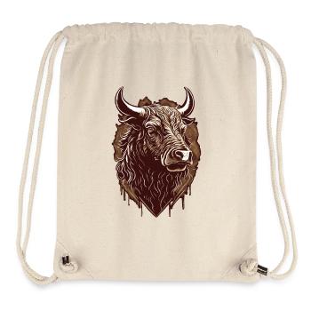 Bull's Head - Stanley/Stella Recycled Gym Bag - natural - Front