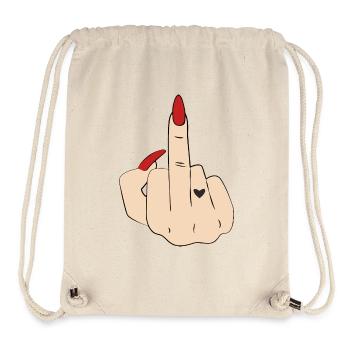 F*** off - Stanley/Stella recycelter Gym Bag - Naturweiß - Vorne