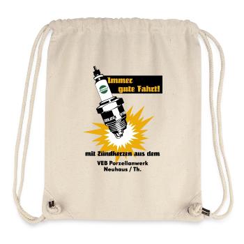 Zündkerzen Werbung DDR Retro - Stanley/Stella recycelter Gym Bag - Naturweiß - Vorne