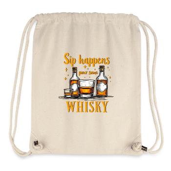NIPPEN PASSIERT, SCHLUCKEN SIE WHISKY EIN, WHISKEY - Stanley/Stella recycelter Gym Bag - Naturweiß - Vorne