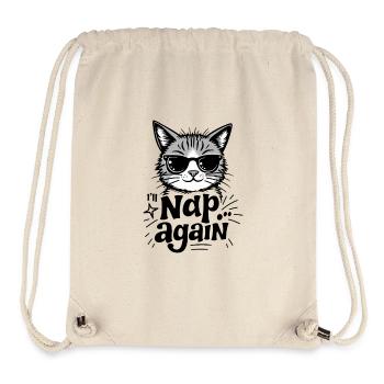 CAT NAP AGAIN - Stanley/Stella Recycled Gym Bag - natural - Front