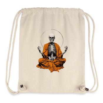 Skeleton Monk - Stanley/Stella Recycled Gym Bag - natural - Front