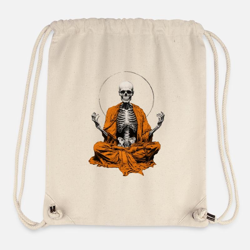 Skeletton Monk - Stanley/Stella recycelter Gym Bag - Naturweiß