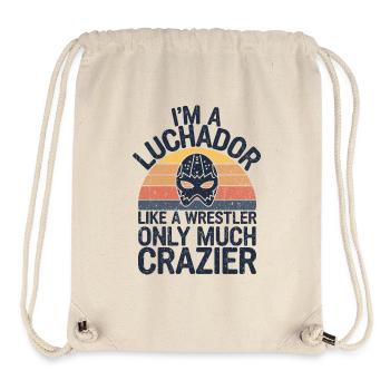 Action pur: Luchador - Stanley/Stella recycelter Gym Bag - Naturweiß - Vorne