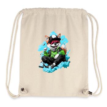 T Shirt Design Cool Shibu - Stanley/Stella recycelter Gym Bag - Naturweiß - Vorne
