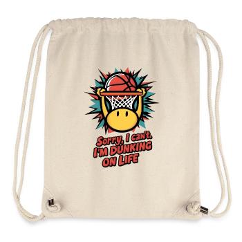 Dunking on Life - Stanley/Stella Recycled Gym Bag - natural - Front