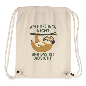 Ich höre dich nicht - Stanley/Stella recycelter Gym Bag - Naturweiß - Vorne