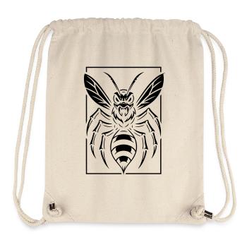 Stylized wasp - Stanley/Stella Recycled Gym Bag - natural - Front