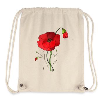 Flowers - Stanley/Stella Recycled Gym Bag - natural - Front