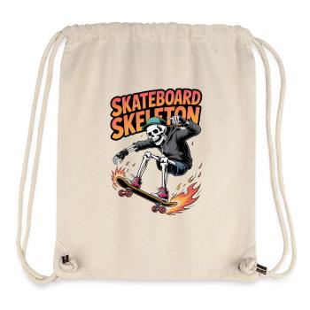 Skateboard Skeleton Dynamic Design - Stanley/Stella Recycled Gym Bag - natural - Front