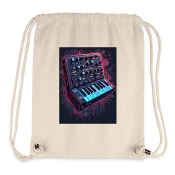 Digital Synthesizer Kunstdesign - Stanley/Stella recycelter Gym Bag - Naturweiß - Vorne