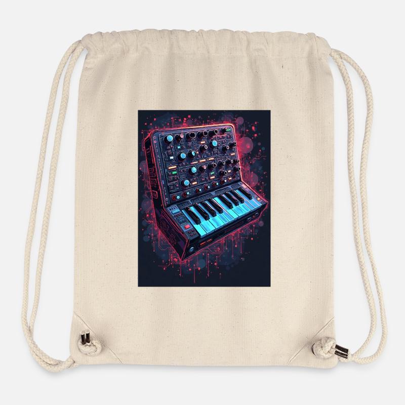 Digital Synthesizer Kunstdesign - Stanley/Stella recycelter Gym Bag - Naturweiß