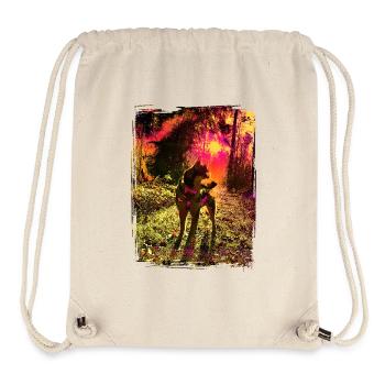 Husky in the mystical sunset - Stanley/Stella Recycled Gym Bag - natural - Front