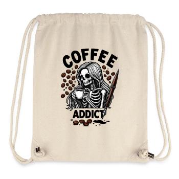 Coffee Till Death - Stanley/Stella Recycled Gym Bag - natural - Front