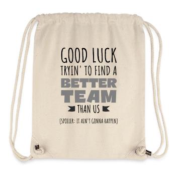 Motivational Teamwork  - Stanley/Stella Recycled Gym Bag - natural - Front