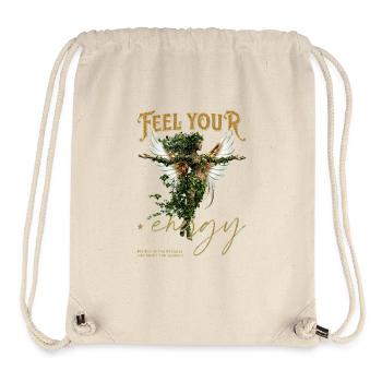 Waldgeist mit Flügeln – Feel Your Enjoy - Stanley/Stella recycelter Gym Bag - Naturweiß - Vorne