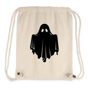 Ghost Boo Halloween Pullover Hoodie - Stanley/Stella Recycled Gym Bag - natural - Front