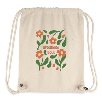Grounded Soul Floral Pattern - Stanley/Stella Recycled Gym Bag - natural - Front