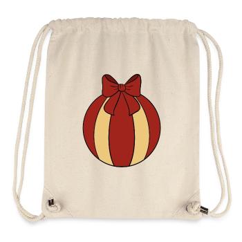Weihnachtskugel  - Stanley/Stella recycelter Gym Bag - Naturweiß - Vorne