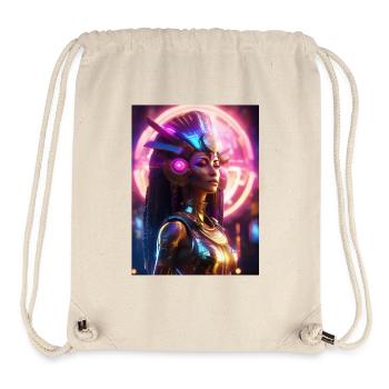 Hathor – Déesse du Son Céleste - Sac à cordon recyclé Stanley/Stella - blanc naturel - Devant