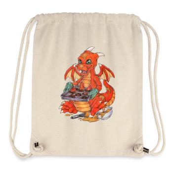 Witziger Drache Plätzchen Backen Weihnachten - Stanley/Stella recycelter Gym Bag - Naturweiß - Vorne